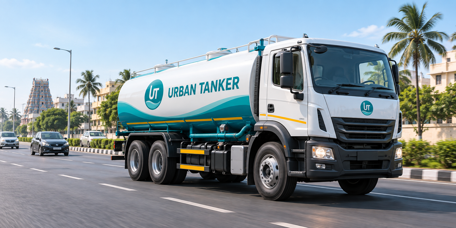 Urban Tanker branded vehicle serving Chennai